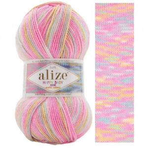 Пряжа для вязания ALIZE "HAPPY BABY NEW MULTI COLORS" (№52991) Принт