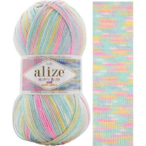 Пряжа для вязания ALIZE "HAPPY BABY NEW MULTI COLORS" (№52992) Принт