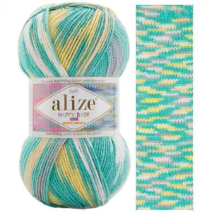 Пряжа для вязания ALIZE "HAPPY BABY NEW MULTI COLORS" (№52996) Принт
