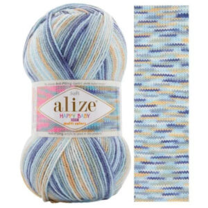 Пряжа для вязания ALIZE "HAPPY BABY NEW MULTI COLORS" (№53001) Принт