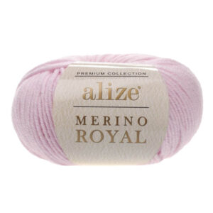 Пряжа для вязания ALIZE "MERINO ROYAL" (№31) Светло-розовый