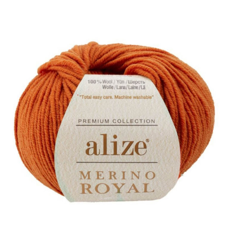 Пряжа для вязания ALIZE "MERINO ROYAL" (№89) Терракот