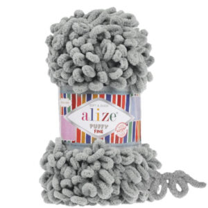 Пряжа для вязания ALIZE "PUFFY FINE" (№302) Серый
