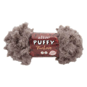 Пряжа для вязания ALIZE "PUFFY FURLOVE" (№530) Норка