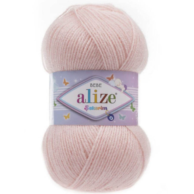 Пряжа для вязания ALIZE "SEKERIM BEBE" (№556) Пудра