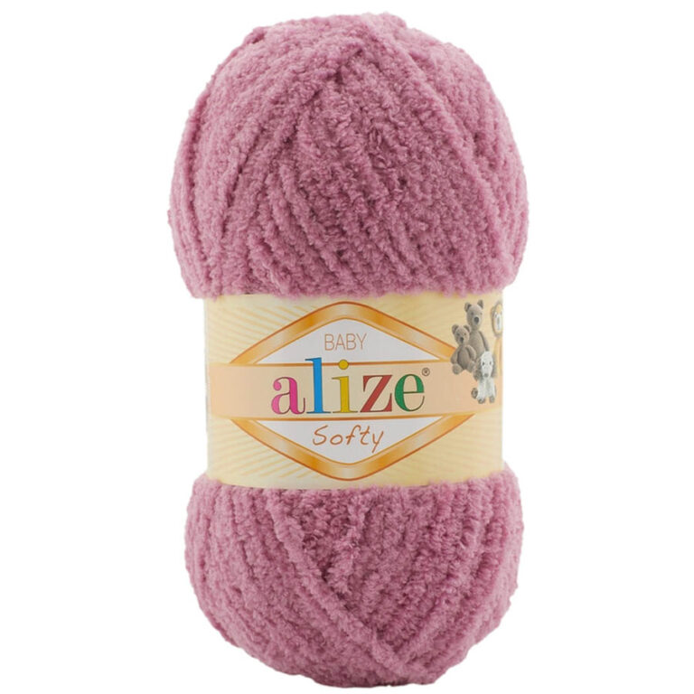 Пряжа для вязания ALIZE "SOFTY" (№28) Сухая роза