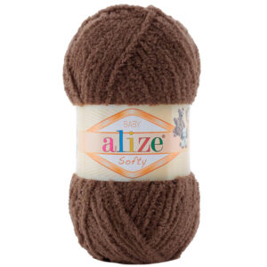 Пряжа для вязания ALIZE "SOFTY" (№493) Горький шоколад