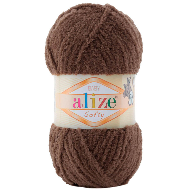 Пряжа для вязания ALIZE "SOFTY" (№493) Горький шоколад