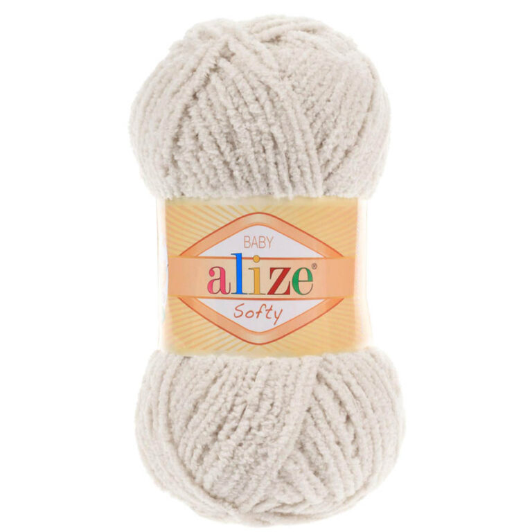 Пряжа для вязания ALIZE "SOFTY" (№599) Слоновая кость