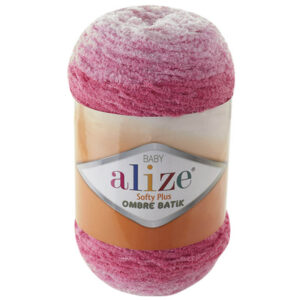 Пряжа для вязания ALIZE "SOFTY PLUS OMBRE BATIK" (№7283) Розовый