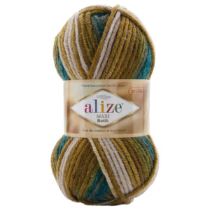 Пряжа для вязания ALIZE "SUPERLANA MAXI BATIK" (№4684) Принт