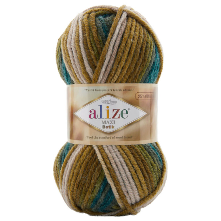 Пряжа для вязания ALIZE "SUPERLANA MAXI BATIK" (№4684) Принт
