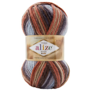 Пряжа для вязания ALIZE "SUPERLANA MAXI BATIK" (№7942) Принт