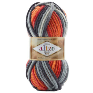 Пряжа для вязания ALIZE "SUPERLANA MAXI BATIK" (№8020) Принт