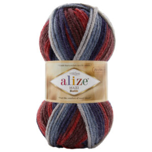 Пряжа для вязания ALIZE "SUPERLANA MAXI BATIK" (№8130) Принт