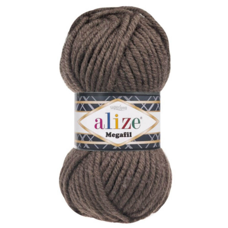 Пряжа для вязания ALIZE "SUPERLANA MEGAFIL" (№240) Коричневый
