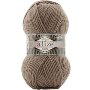 Пряжа для вязания ALIZE "SUPERLANA MIDI" (№991) Т.бежевый
