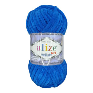 Пряжа для вязания ALIZE "VELLUTO" (№141) Небесно-синий