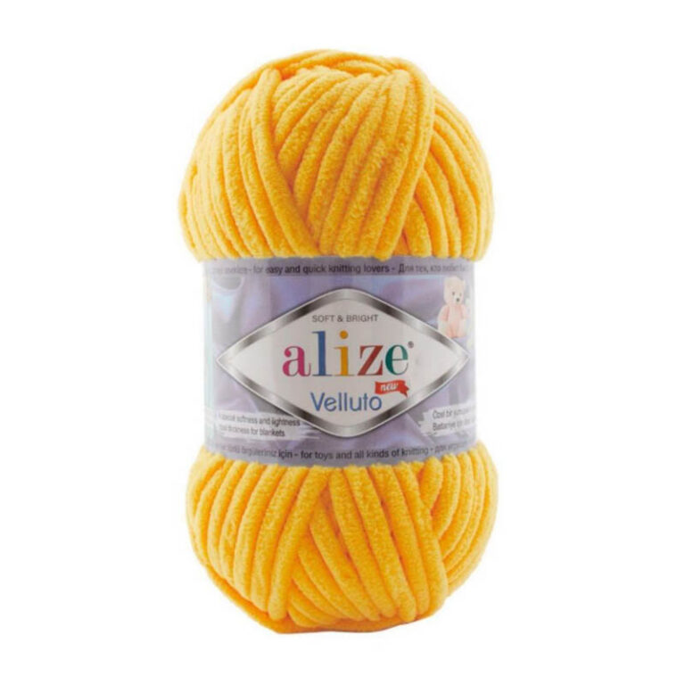 Пряжа для вязания ALIZE "VELLUTO" (№216) Мимоза
