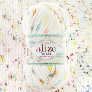 ALIZE "VELLUTO MINI COLORS" (Ализе Веллюто Мини Колорс) – пряжа для вязания
