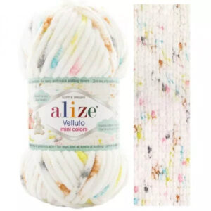 Пряжа для вязания ALIZE "VELLUTO MINI COLORS" (№8105) Принт