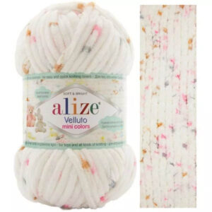 Пряжа для вязания ALIZE "VELLUTO MINI COLORS" (№8110) Принт