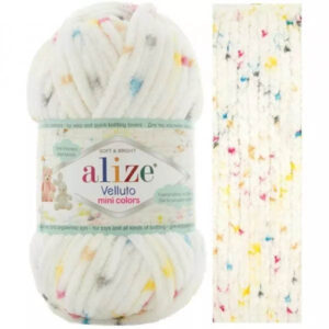Пряжа для вязания ALIZE "VELLUTO MINI COLORS" (№8112) Принт