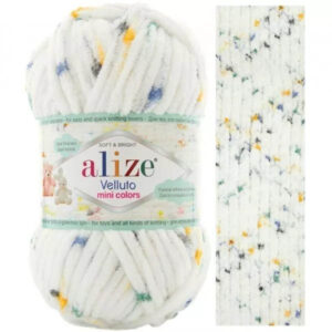 Пряжа для вязания ALIZE "VELLUTO MINI COLORS" (№8115) Принт