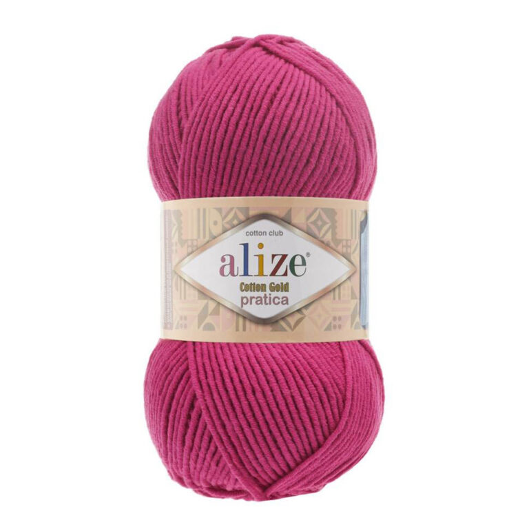 Пряжа для вязания ALIZE "COTTON GOLD PRATICA" (№149) Фуксия
