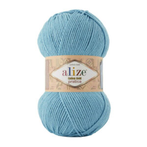 Пряжа для вязания ALIZE "COTTON GOLD PRATICA" (№287) Бирюзовый
