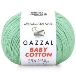 Пряжа для вязания GAZZAL "BABY COTTON" (№3425) Св.салат