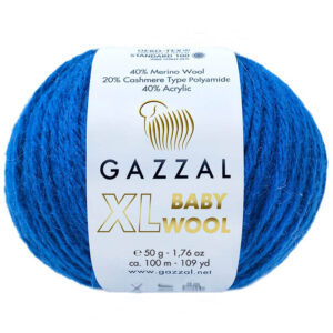 Пряжа для вязания GAZZAL "BABY WOOL XL" (№802) Т.синий