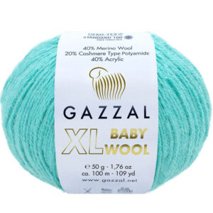 Пряжа для вязания GAZZAL "BABY WOOL XL" (№820) Лазурный