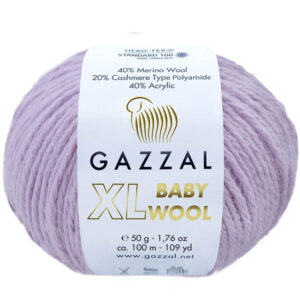 Пряжа для вязания GAZZAL "BABY WOOL XL" (№823) Лиловый