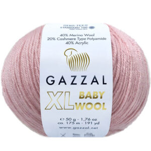 Пряжа для вязания GAZZAL "BABY WOOL XL" (№828) Розовый