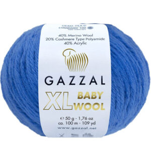 Пряжа для вязания GAZZAL "BABY WOOL XL" (№830) Василек
