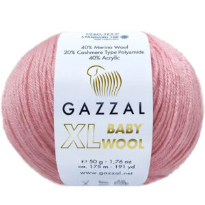 Пряжа для вязания GAZZAL "BABY WOOL XL" (№831) Т.розовый