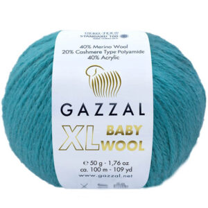 Пряжа для вязания GAZZAL "BABY WOOL XL" (№832) Бирюзовый