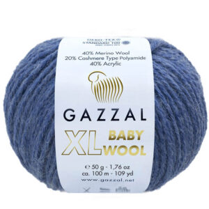 Пряжа для вязания GAZZAL "BABY WOOL XL" (№844) Джинс
