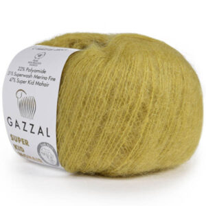 Пряжа для вязания GAZZAL "SUPER KID MOHAIR" (№64405) Олива
