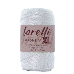 Шнур для вязания HOBITU "LORELLI" (№001) Белый