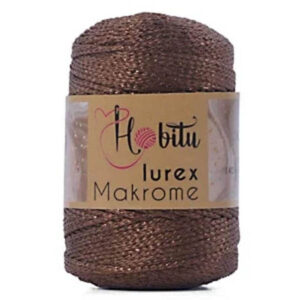 Пряжа для вязания HOBITU "LUREX MACRAME" (№200)