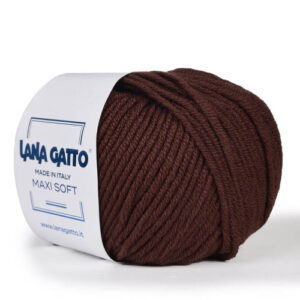 Пряжа для вязания LANA GATTO "MAXI SOFT" (№10040) Коричневый