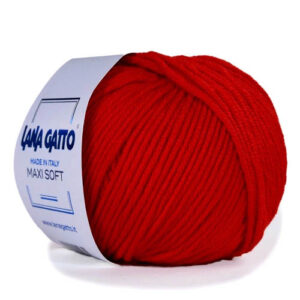 Пряжа для вязания LANA GATTO "MAXI SOFT" (№10095) Красный