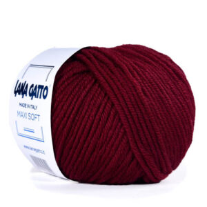Пряжа для вязания LANA GATTO "MAXI SOFT" (№10105) Бордовый