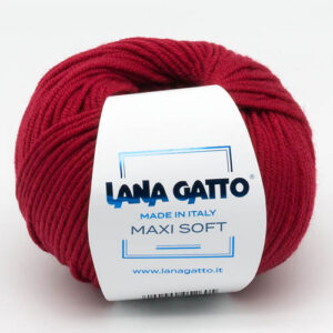 Пряжа для вязания LANA GATTO "MAXI SOFT" (№12246) Красный