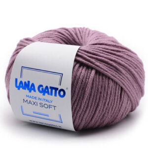 Пряжа для вязания LANA GATTO "MAXI SOFT" (№12940) Розовая сирень