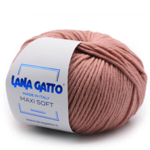 Пряжа для вязания LANA GATTO "MAXI SOFT" (№14393) Розовое дерево