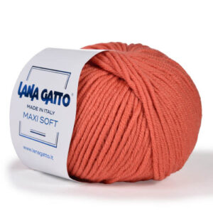 Пряжа для вязания LANA GATTO "MAXI SOFT" (№14419) Коралловый
