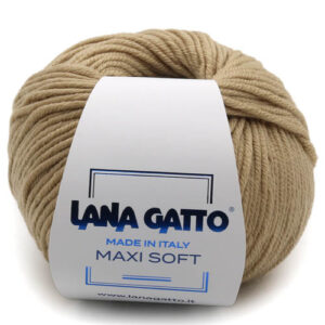 Пряжа для вязания LANA GATTO "MAXI SOFT" (№14522) Карамель светлая